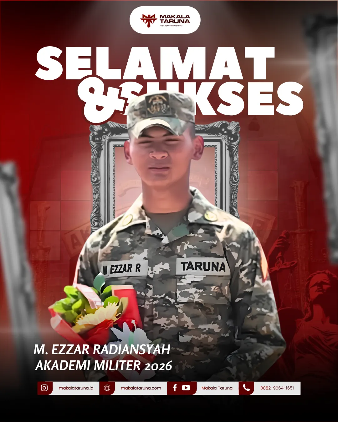 Dokumentasi siswa Makala Taruna lolos seleksi AKMIL 2026